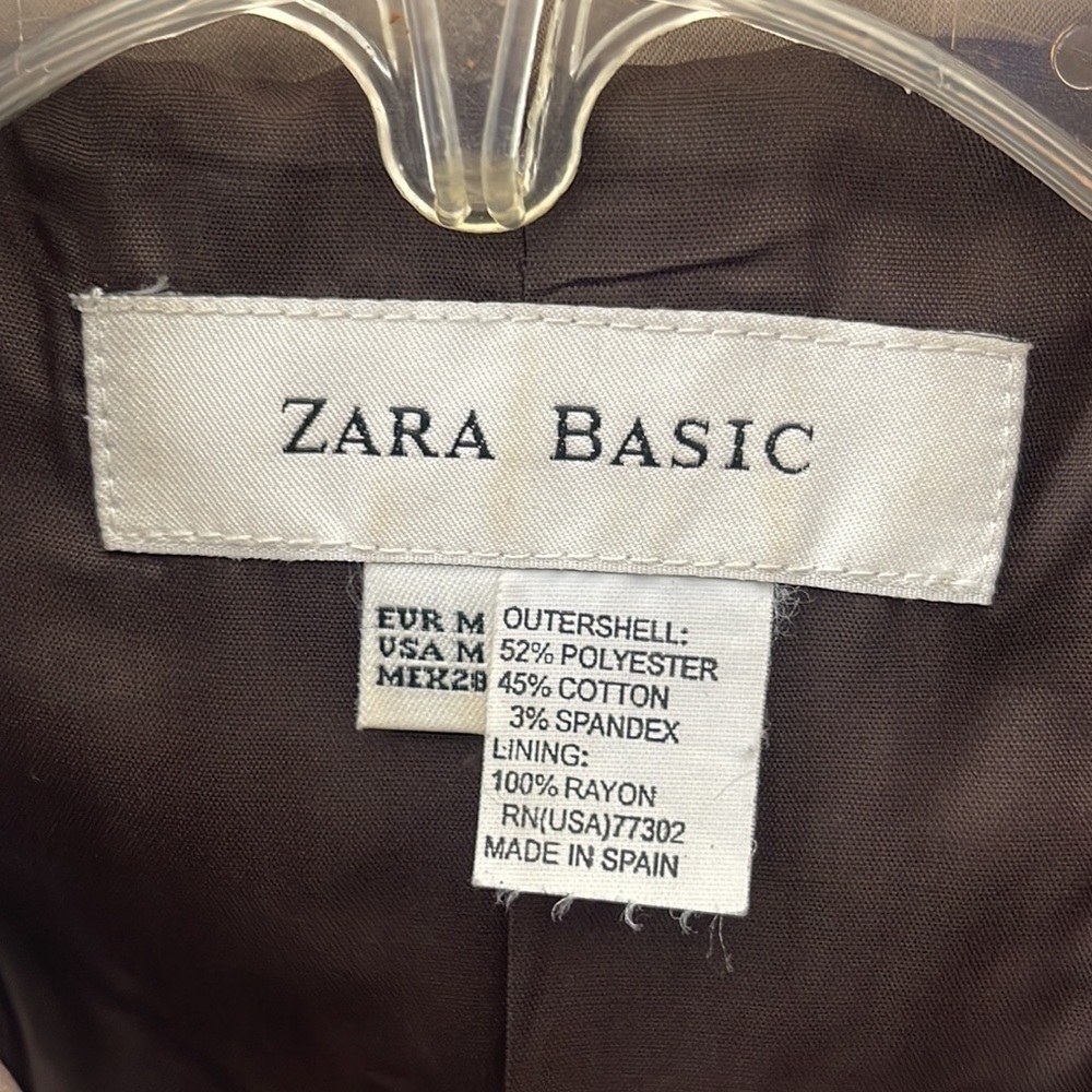 Zara Basic Trench Coat Size Medium - image 4